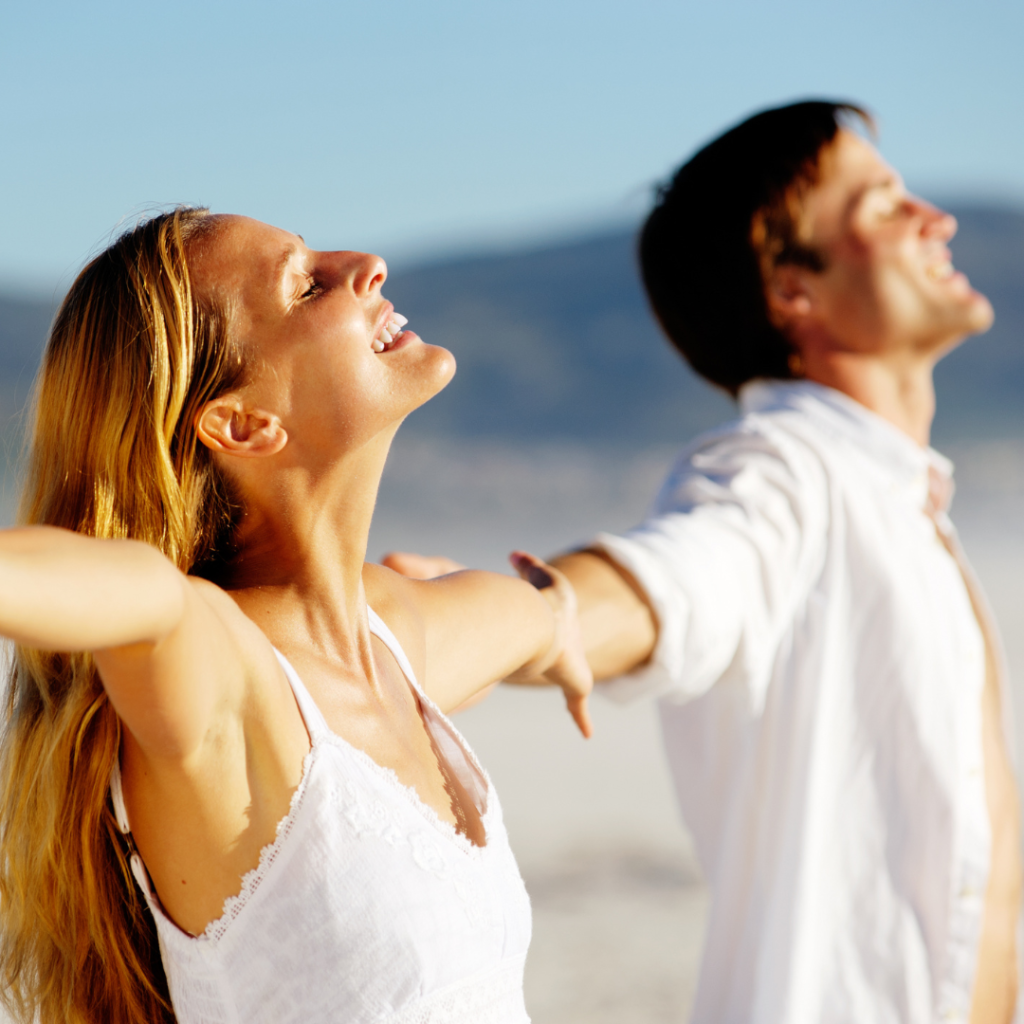 stress free young couple