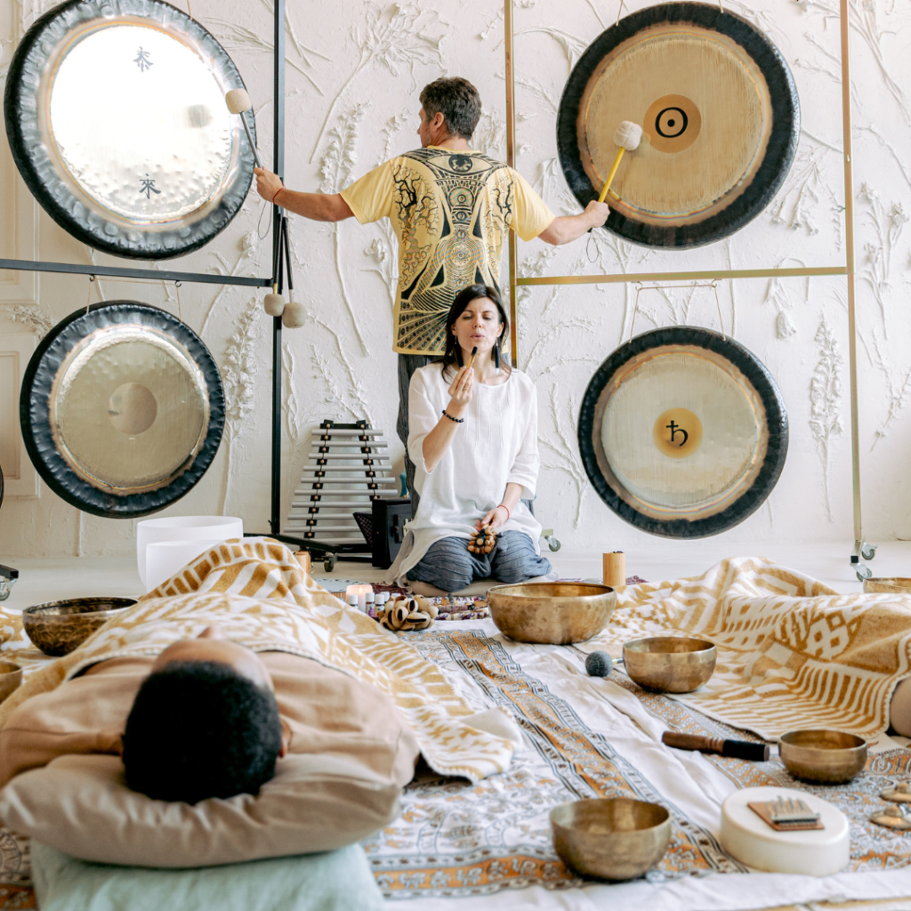 People in a Sound Bath