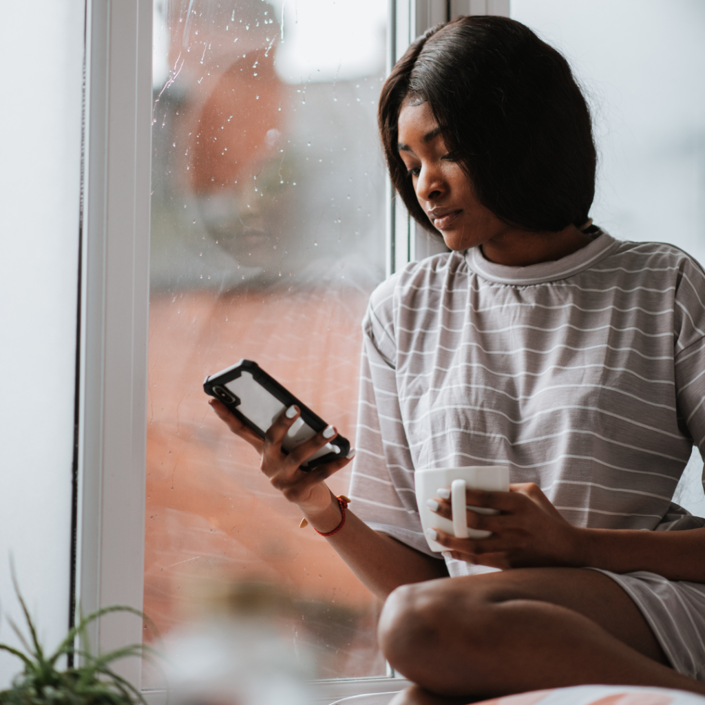 Girl Looking at her Phone