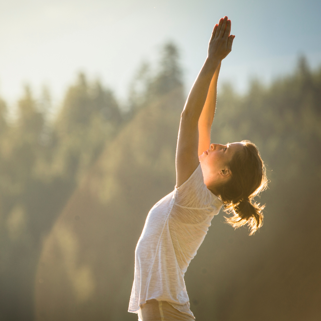 Yoga in nature.