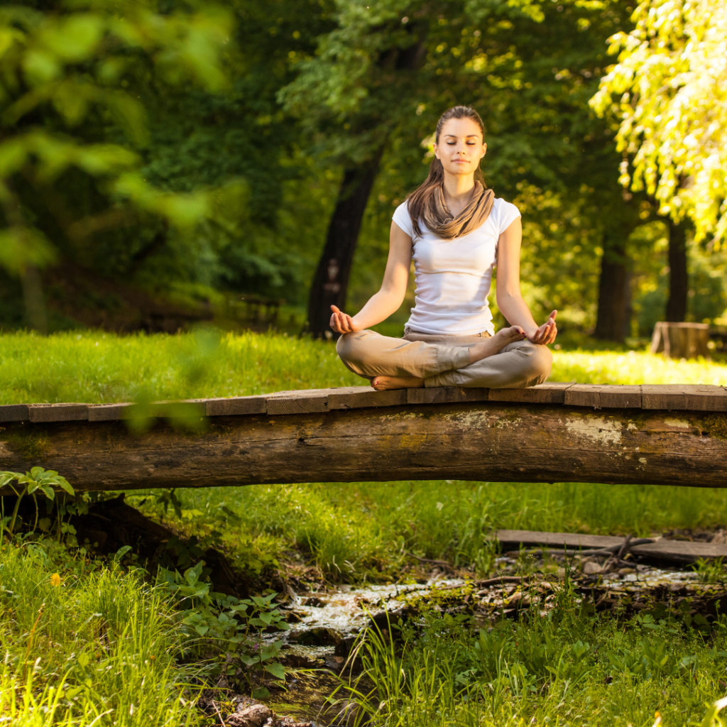 Meditate in nature.