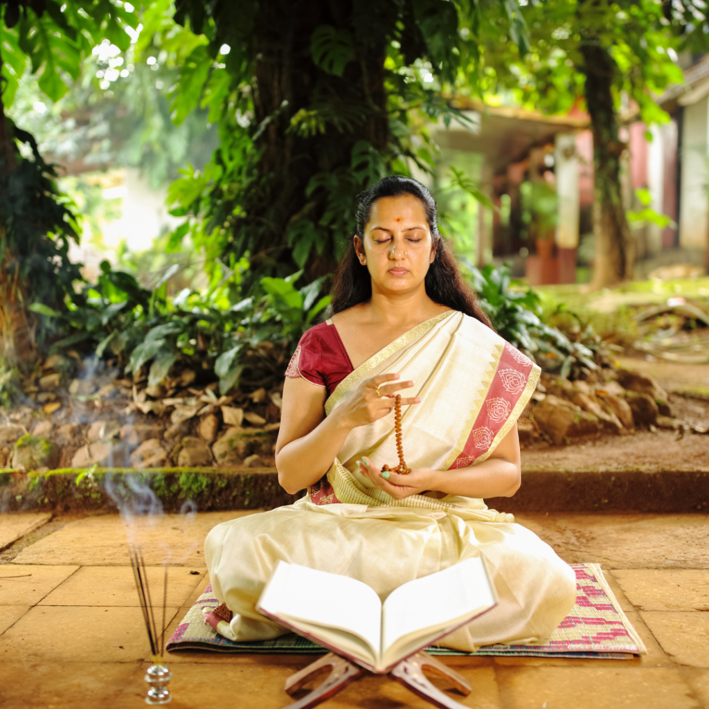 Hindu Woman in Meditation