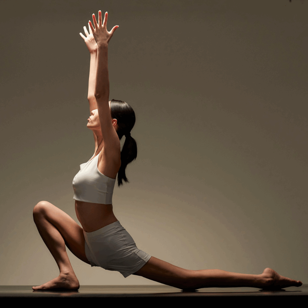 Yoga Pose with Arms Raised