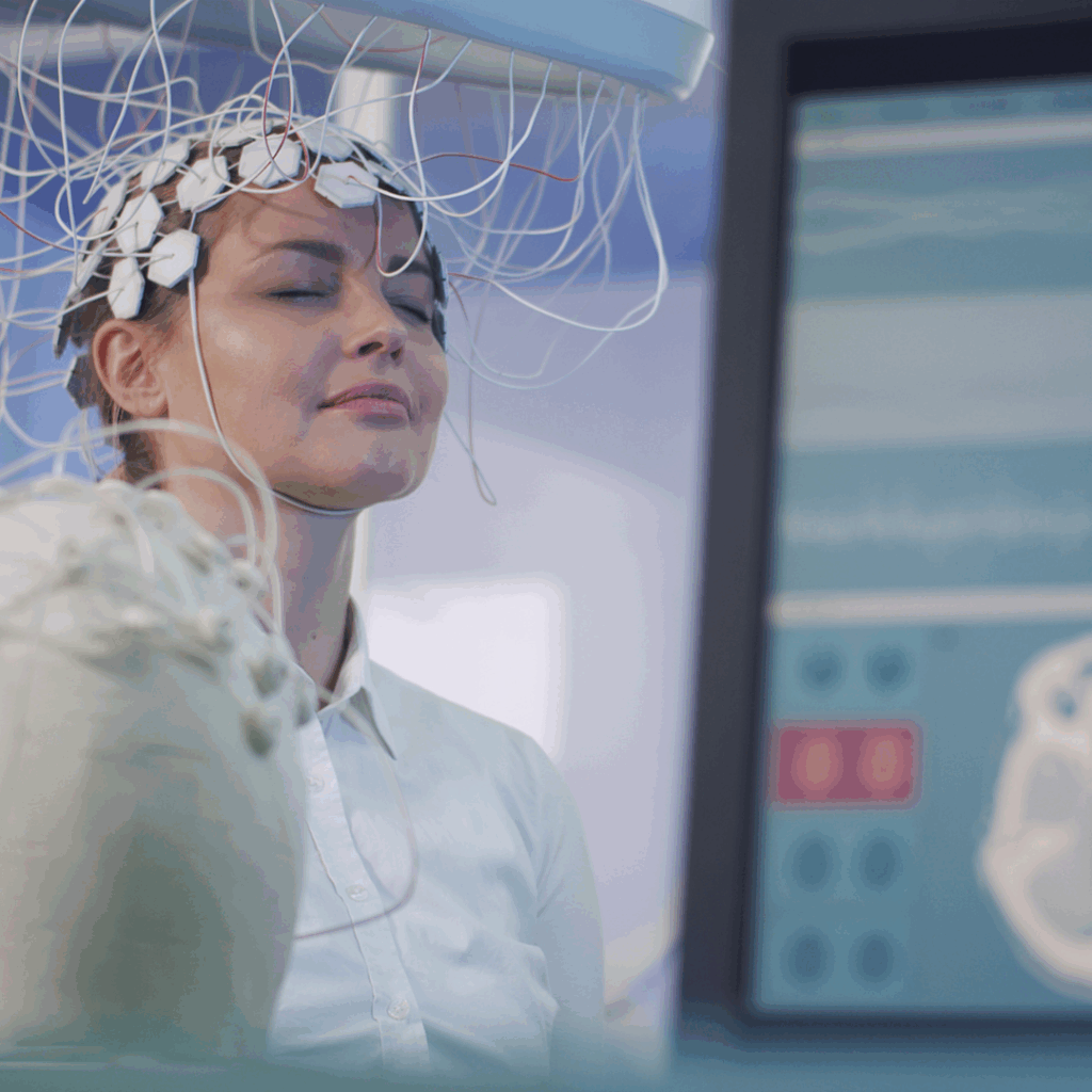 Brainwave Scanning Headset test in laboratory