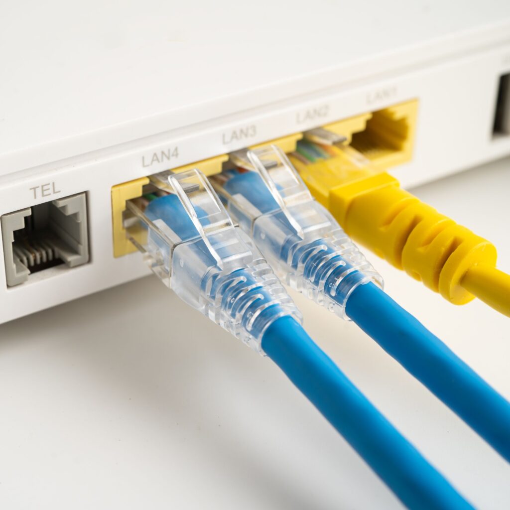 Ethernet Cable with Wireless Router Connect to Internet Service