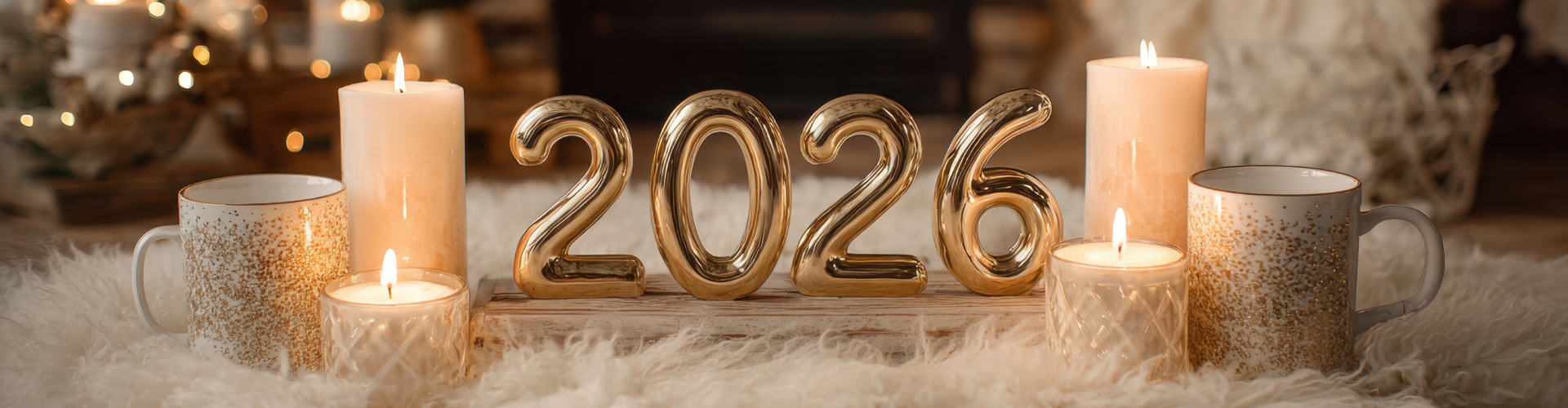 Decorative display for New Year 2026